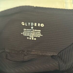 Glyder Black leggings with Pure Barre Logo